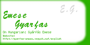 emese gyarfas business card